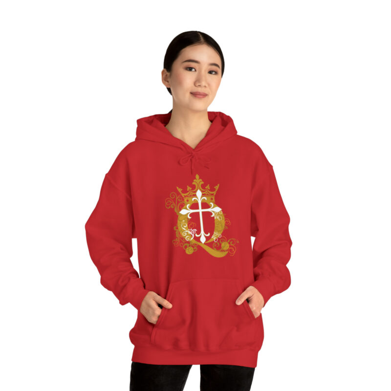 Crown Q Cross - Unisex Heavy Blend™ Hooded Sweatshirt - Image 37