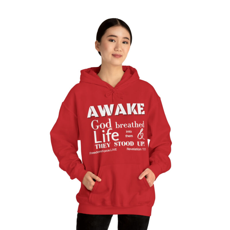 Awake Revelation 11:11 - Unisex Heavy Blend™ Hooded Sweatshirt - Image 6