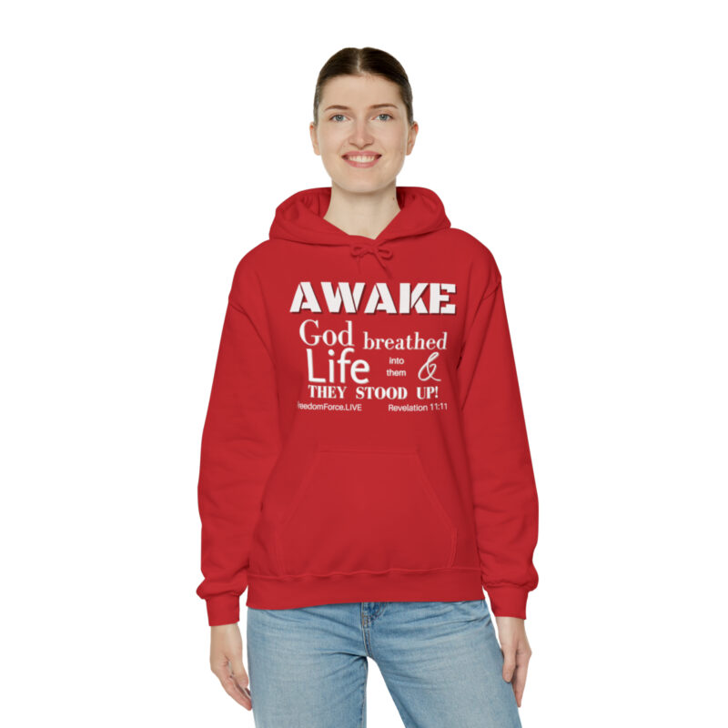 Awake Revelation 11:11 - Unisex Heavy Blend™ Hooded Sweatshirt - Image 7