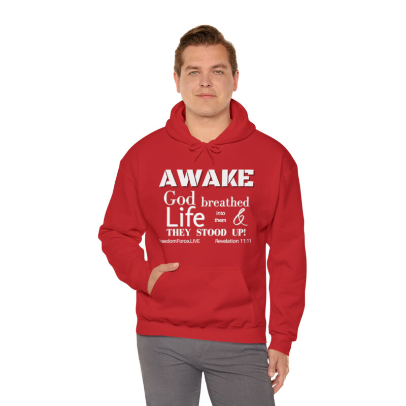 Awake Revelation 11:11 - Unisex Heavy Blend™ Hooded Sweatshirt - Image 8