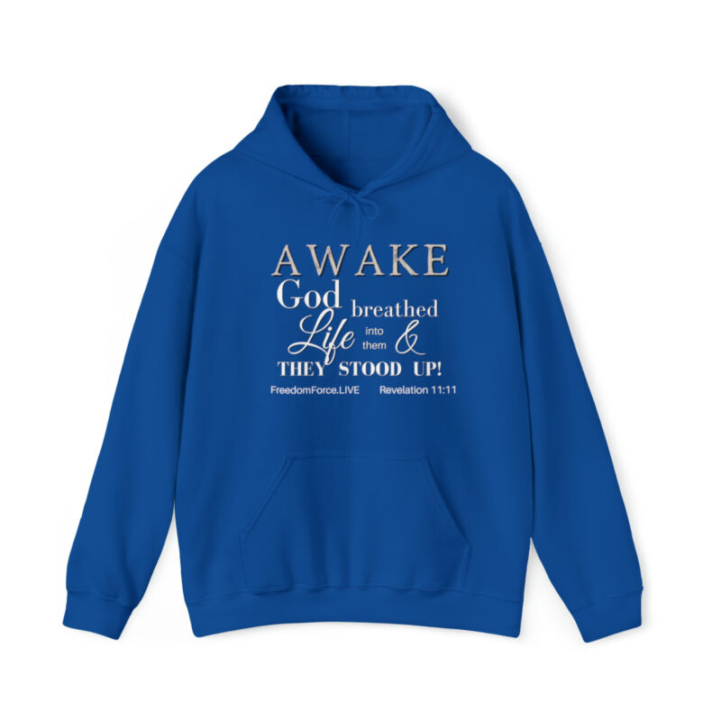 Awake Revelation 11:11 - Unisex Heavy Blend™ Hooded Sweatshirt - Image 2