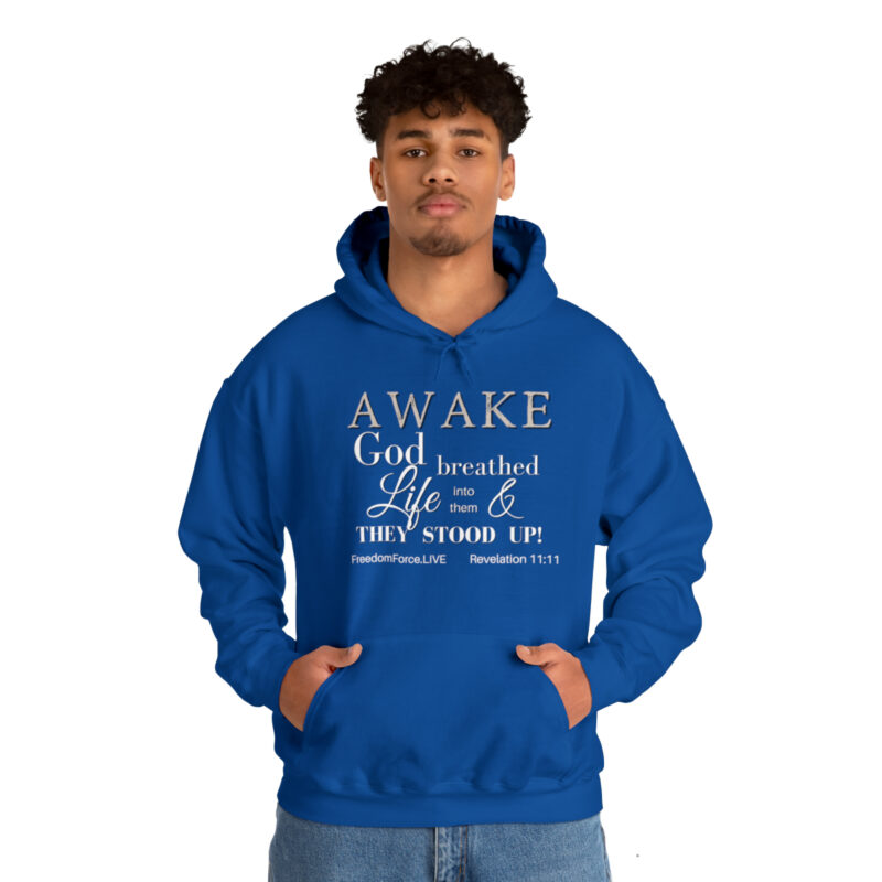 Awake Revelation 11:11 - Unisex Heavy Blend™ Hooded Sweatshirt - Image 7