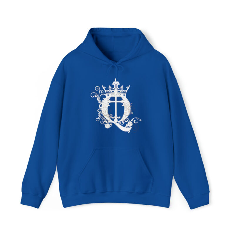 Crown Q Cross - Unisex Heavy Blend™ Hooded Sweatshirt - Image 28