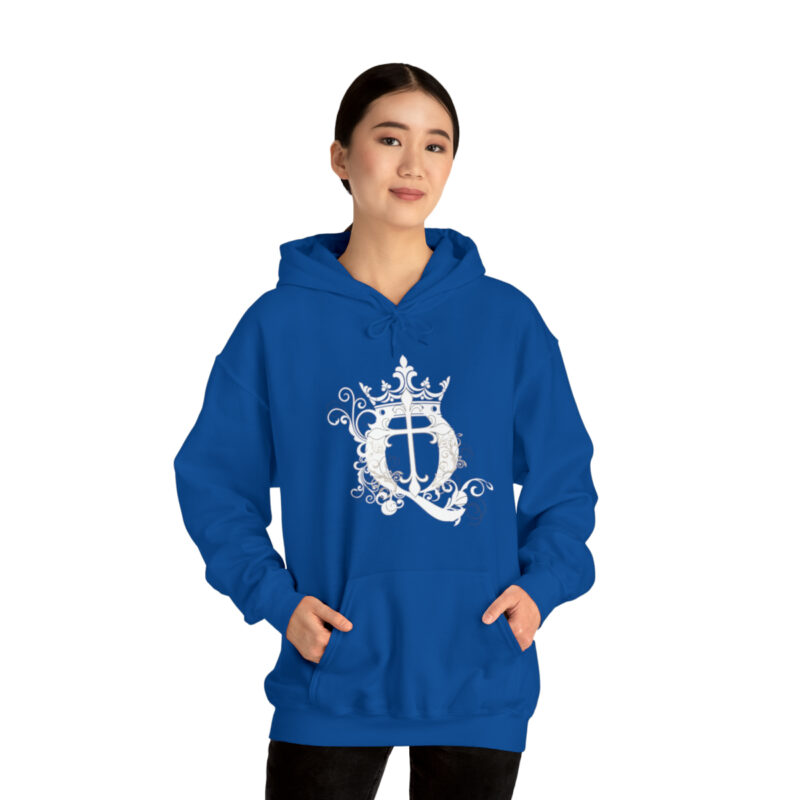 Crown Q Cross - Unisex Heavy Blend™ Hooded Sweatshirt - Image 32