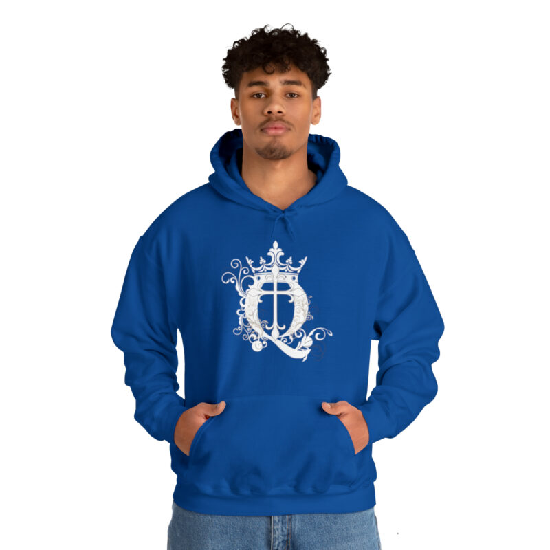 Crown Q Cross - Unisex Heavy Blend™ Hooded Sweatshirt - Image 33