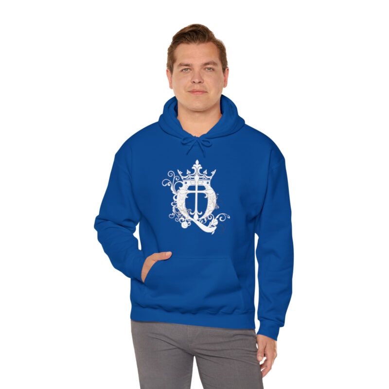 Crown Q Cross - Unisex Heavy Blend™ Hooded Sweatshirt - Image 35