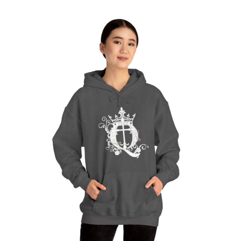Crown Q Cross - Unisex Heavy Blend™ Hooded Sweatshirt - Image 23