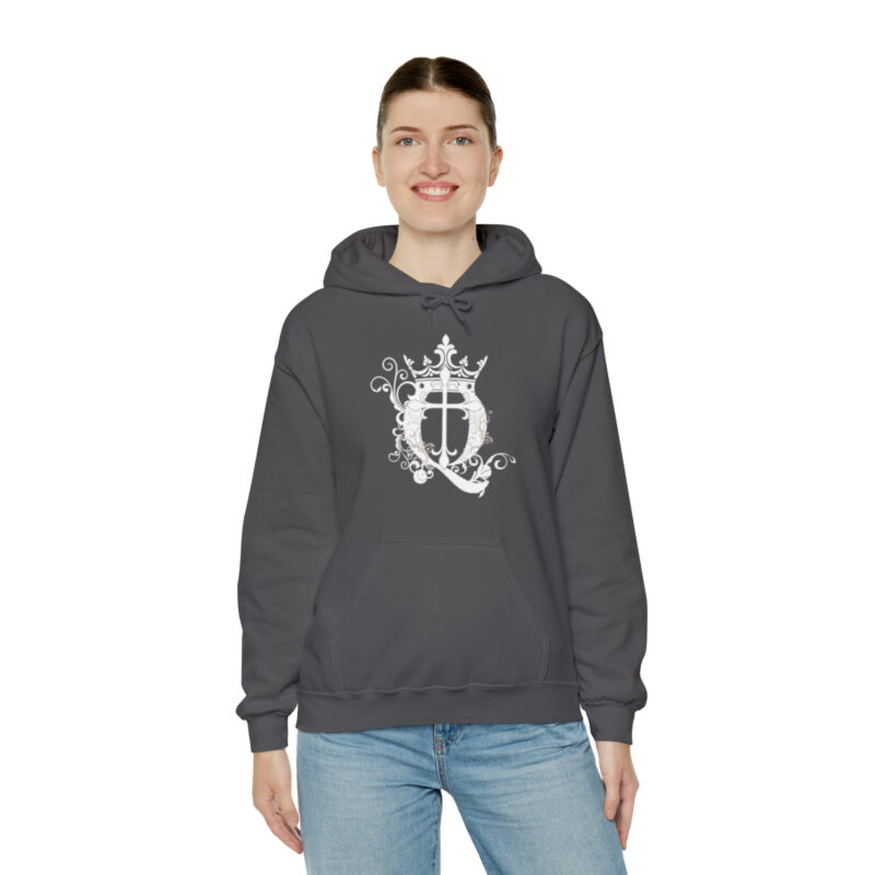Crown Q Cross - Unisex Heavy Blend™ Hooded Sweatshirt - Image 25