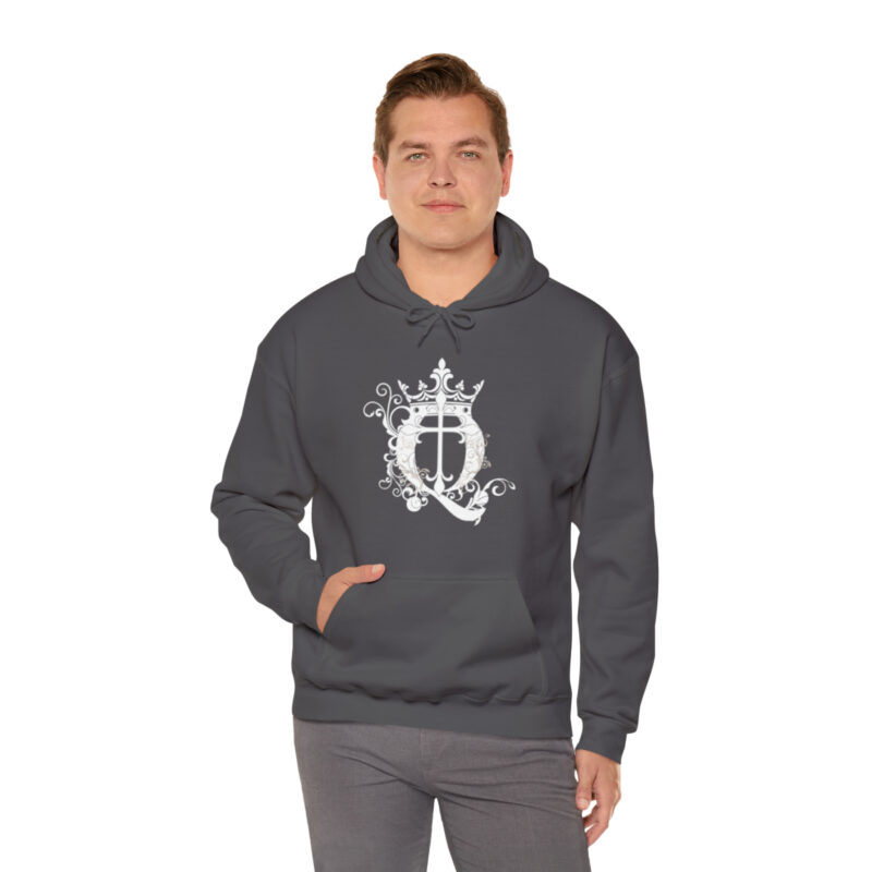 Crown Q Cross - Unisex Heavy Blend™ Hooded Sweatshirt - Image 26