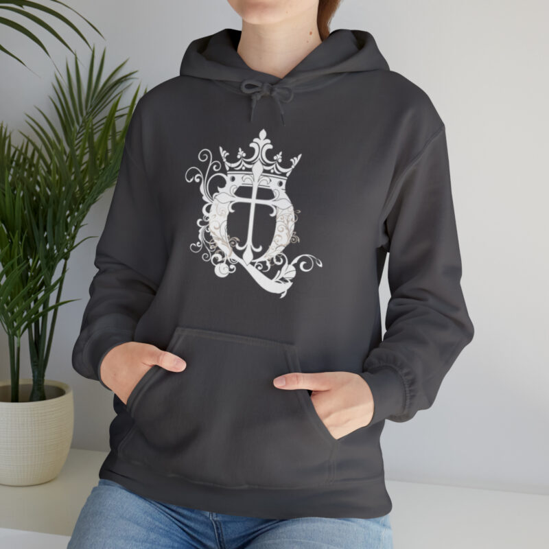 Crown Q Cross - Unisex Heavy Blend™ Hooded Sweatshirt - Image 27