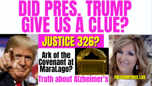 01-31-24  Did President Trump Give us a Clue? JUSTICE 326? Ark at Maralago, Alzheimers