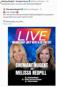 07-17-25  Shemane Nugent and Melly LIVE!